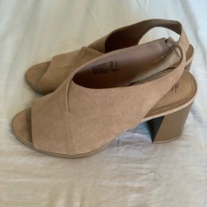 Suede Women’s Open Toe Shoes